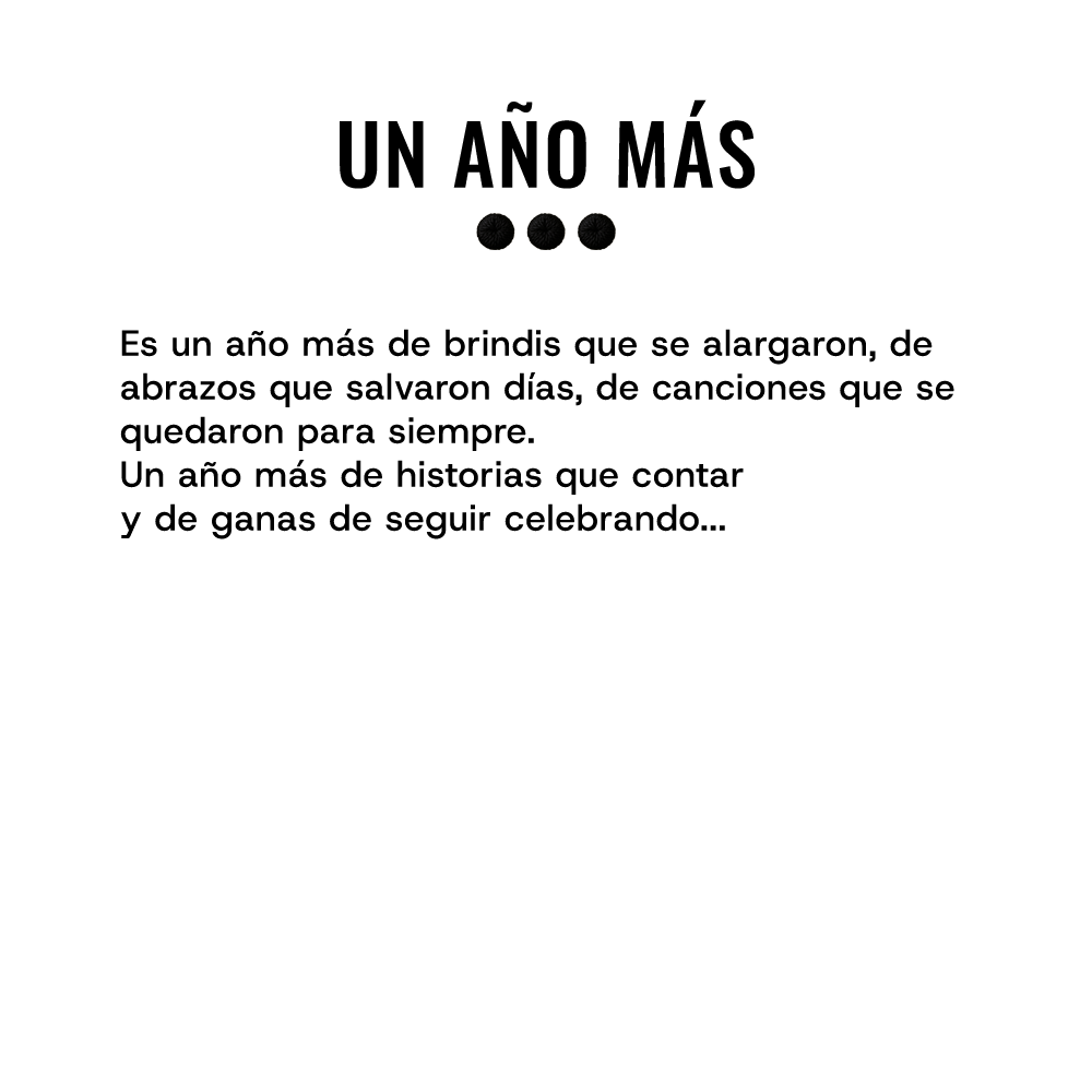 UN AÑO MÁS...